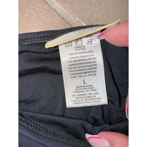 Michael Kors Women's Black Bikini Bottom Size L Solid Swimwear - Picture 8 of 9